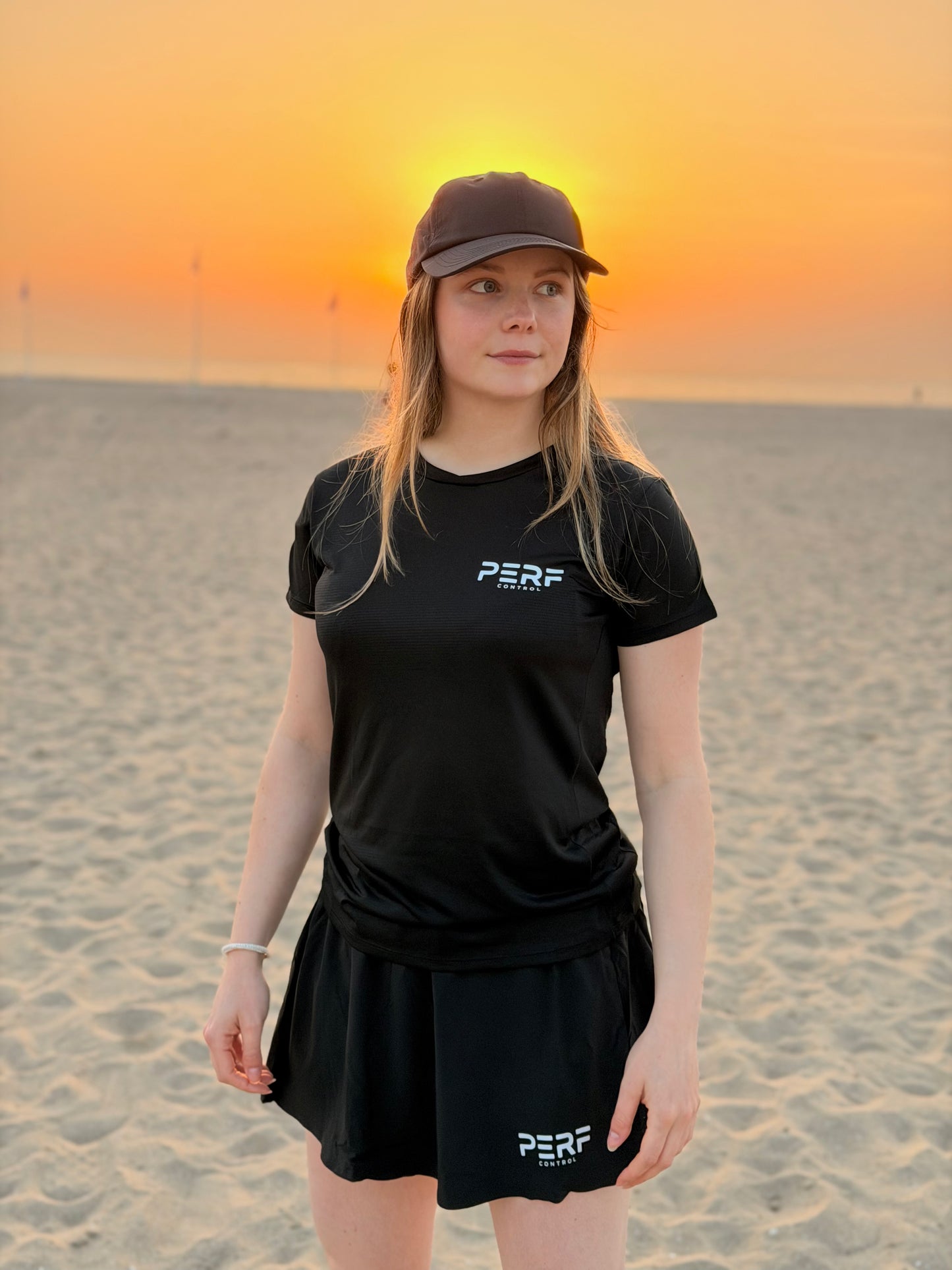 T-SHIRT TECHNIQUE FEMME - NOIR