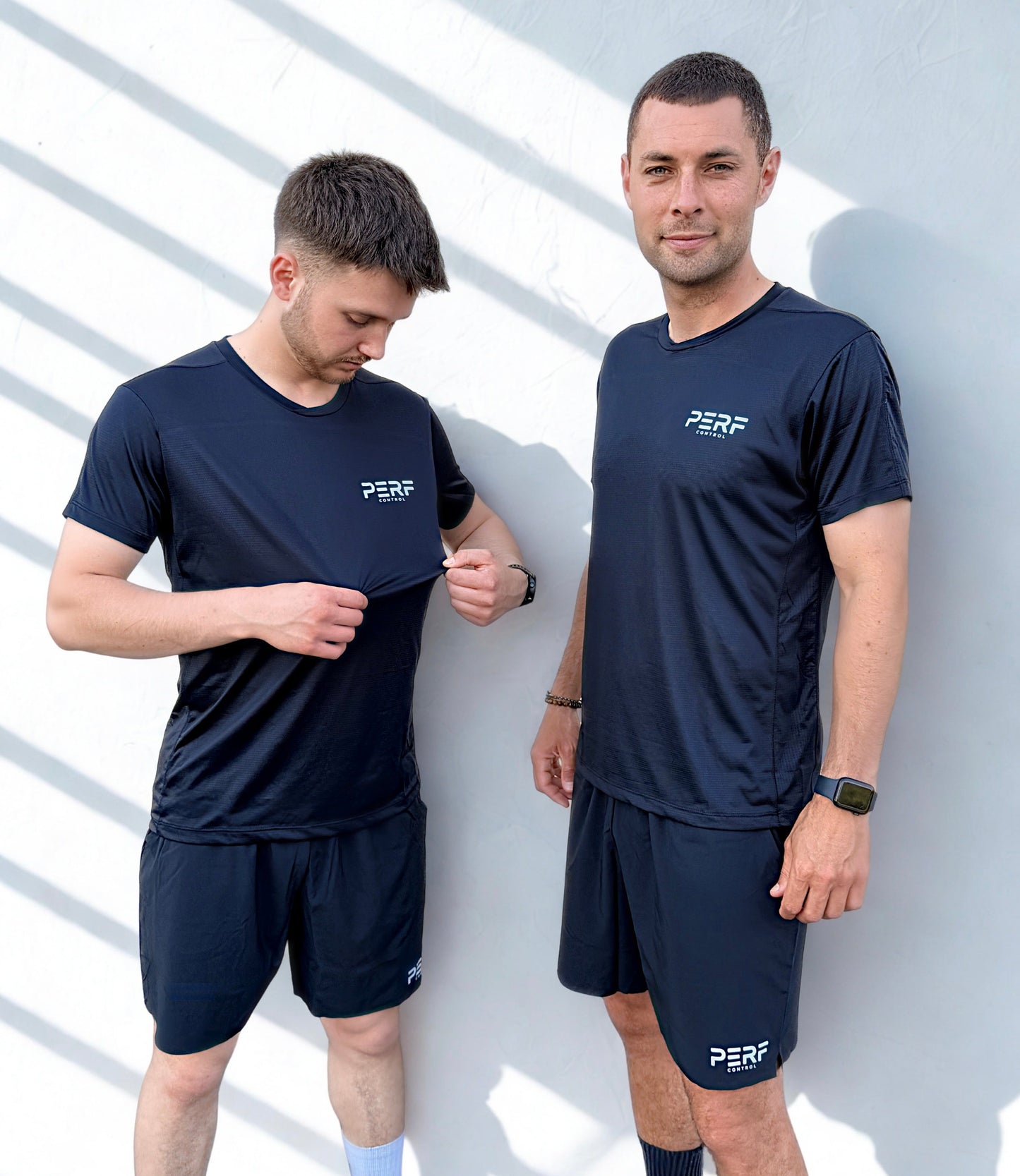 T-SHIRT TECHNIQUE HOMME — NOIR