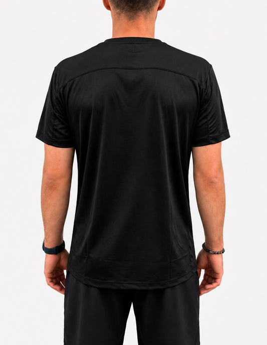 T-SHIRT TECHNIQUE HOMME — NOIR