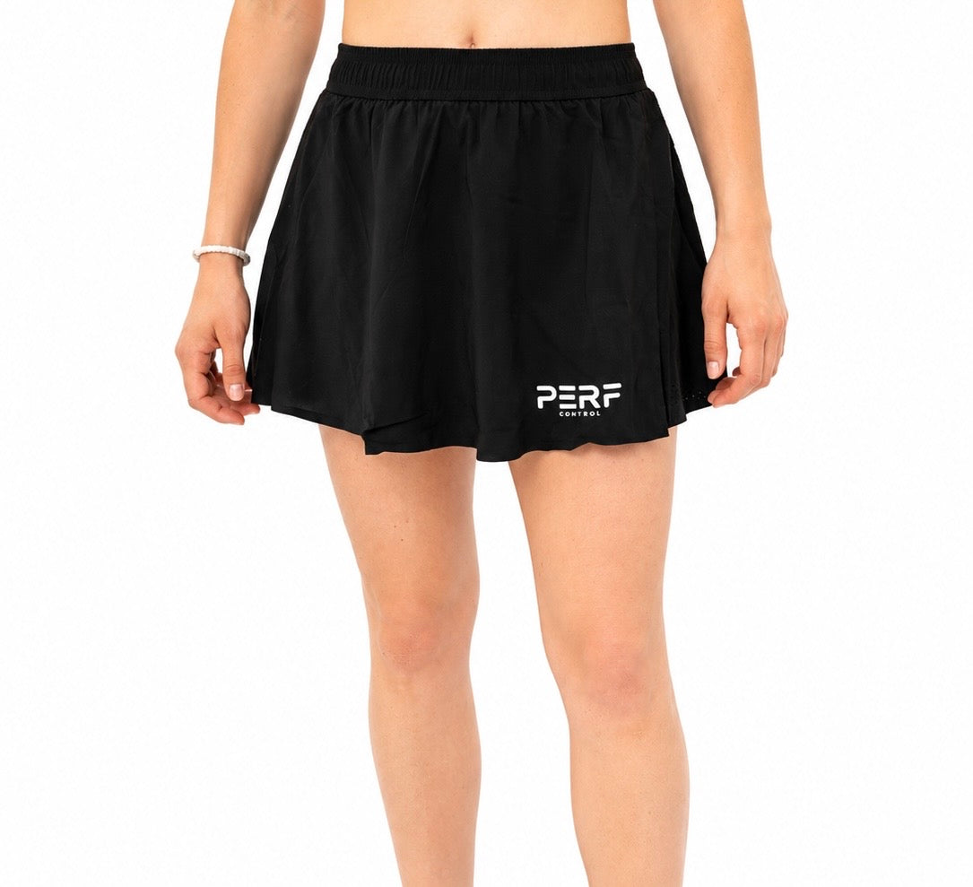 JUPE-SHORT TECHNIQUE FEMME - NOIR