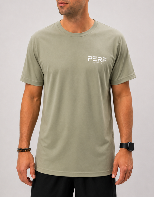 T-shirt Coton Biologique Kaki - Racquet Club